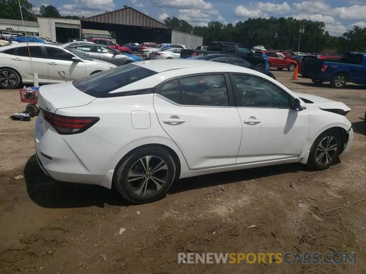 3 fotografías del automóvil dañado 3N1AB8CV6NY208016 NISSAN SENTRA 2022