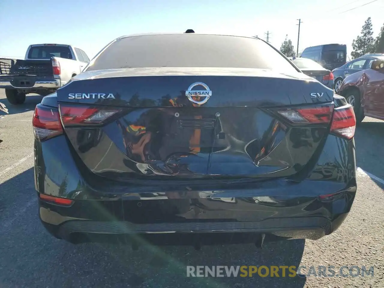 6 fotografías del automóvil dañado 3N1AB8CV6NY220490 NISSAN SENTRA 2022