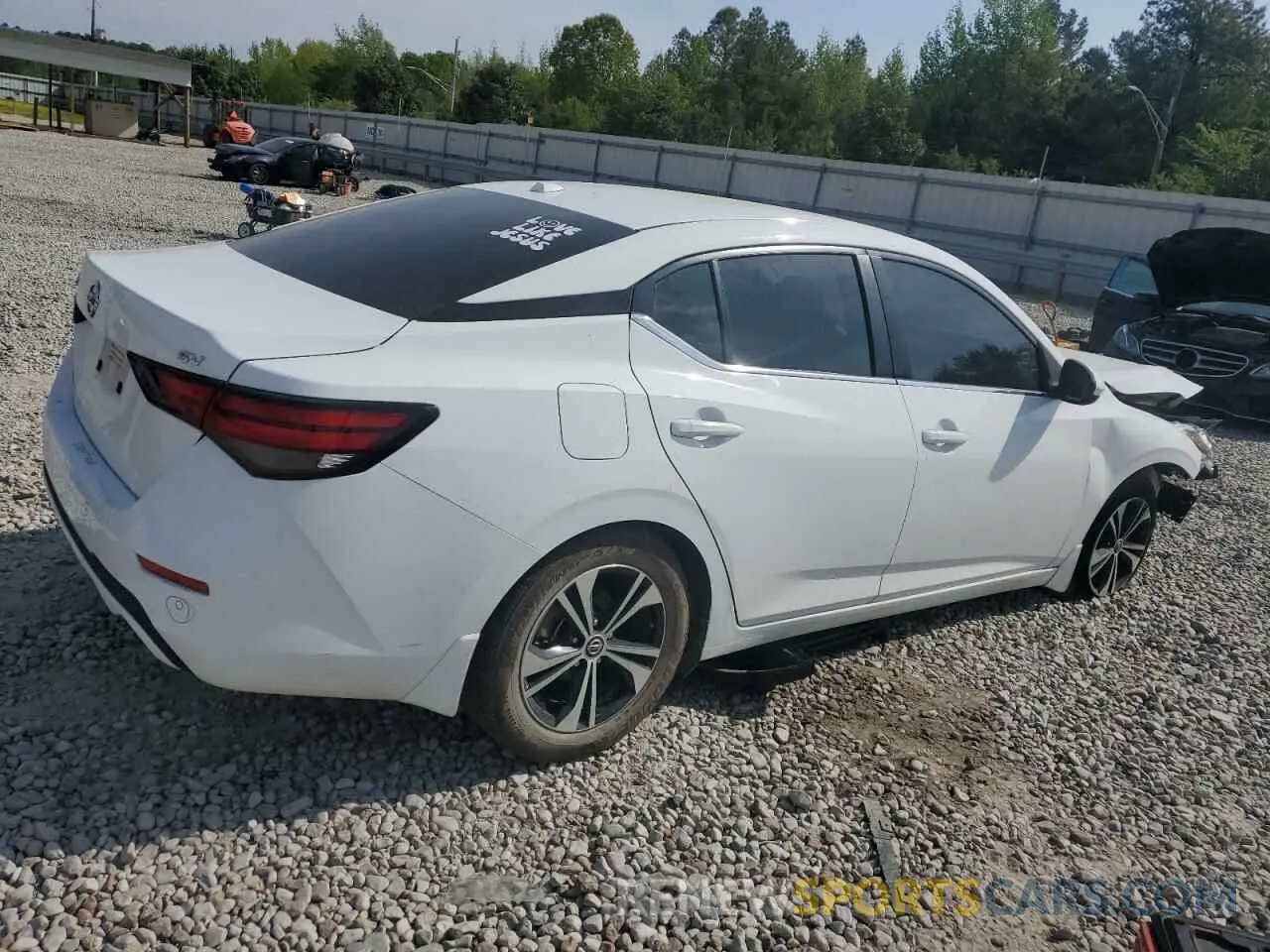 3 fotografías del automóvil dañado 3N1AB8CV6NY229853 NISSAN SENTRA 2022