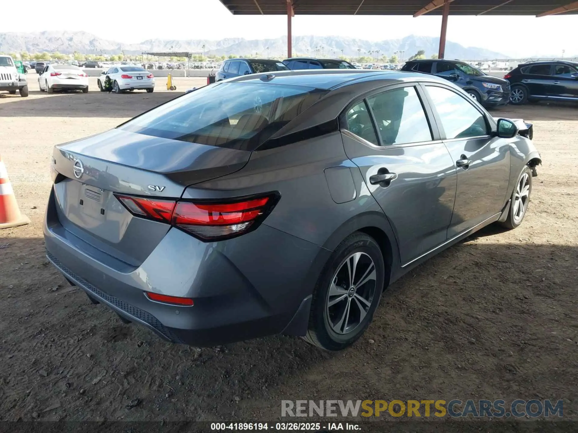 4 fotografías del automóvil dañado 3N1AB8CV6NY234258 NISSAN SENTRA 2022