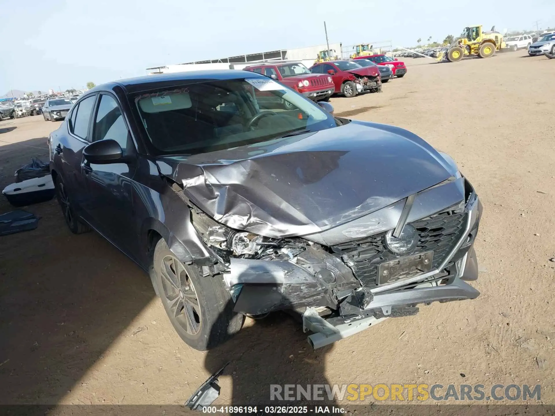 6 fotografías del automóvil dañado 3N1AB8CV6NY234258 NISSAN SENTRA 2022