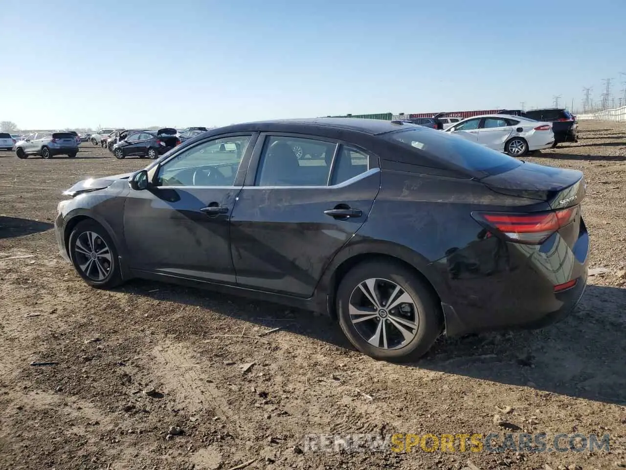 2 fotografías del automóvil dañado 3N1AB8CV6NY237256 NISSAN SENTRA 2022