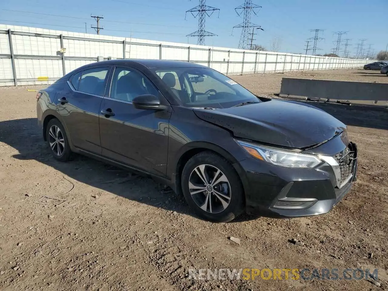 4 fotografías del automóvil dañado 3N1AB8CV6NY237256 NISSAN SENTRA 2022