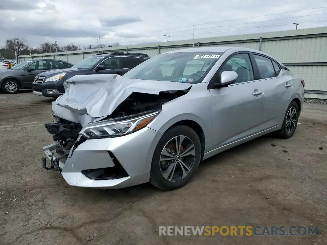 1 fotografías del automóvil dañado 3N1AB8CV6NY241565 NISSAN SENTRA 2022
