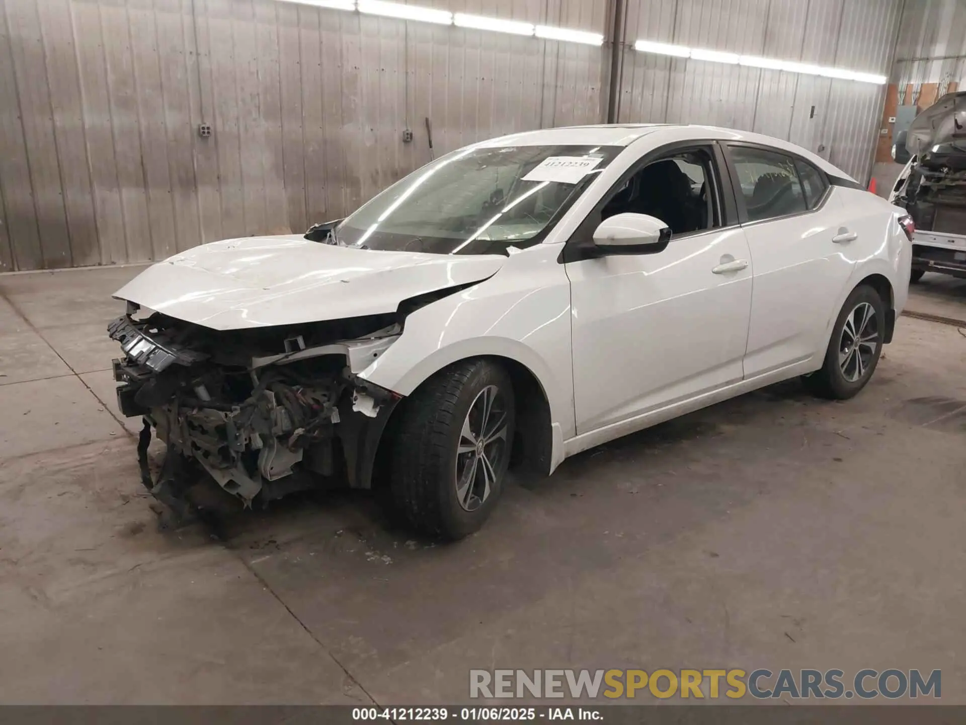 2 fotografías del automóvil dañado 3N1AB8CV6NY244580 NISSAN SENTRA 2022