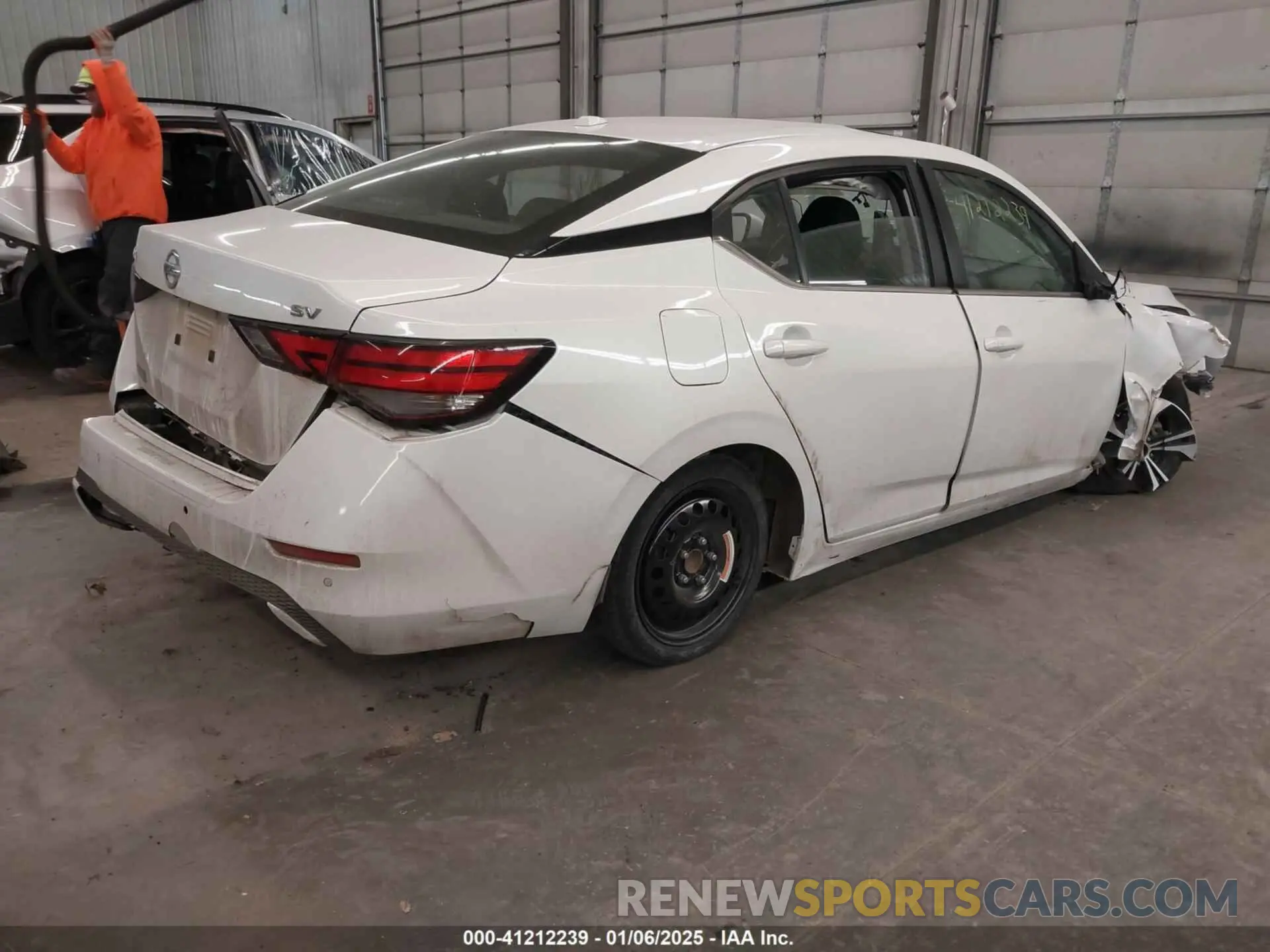 4 fotografías del automóvil dañado 3N1AB8CV6NY244580 NISSAN SENTRA 2022