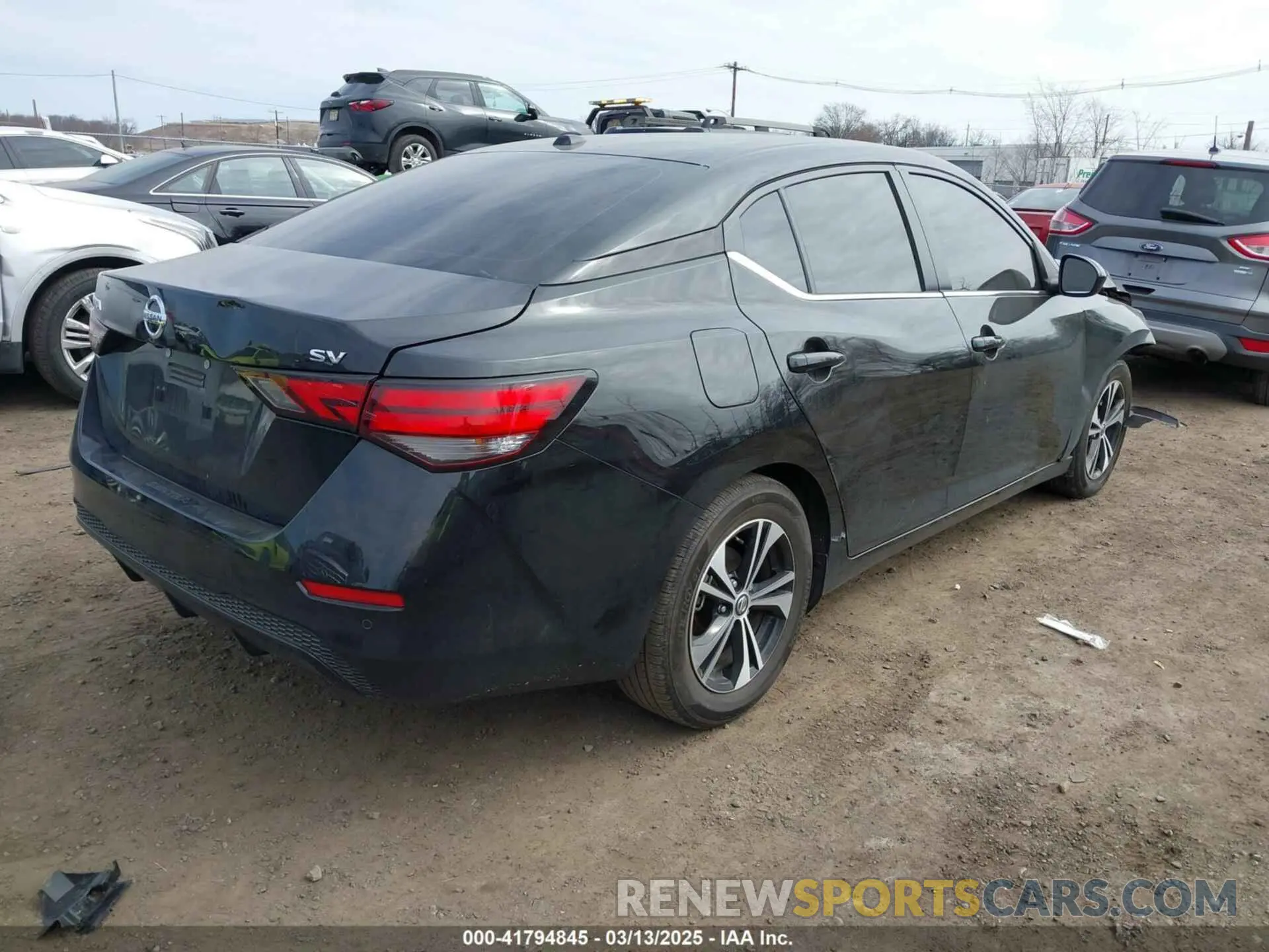 4 fotografías del automóvil dañado 3N1AB8CV6NY317771 NISSAN SENTRA 2022