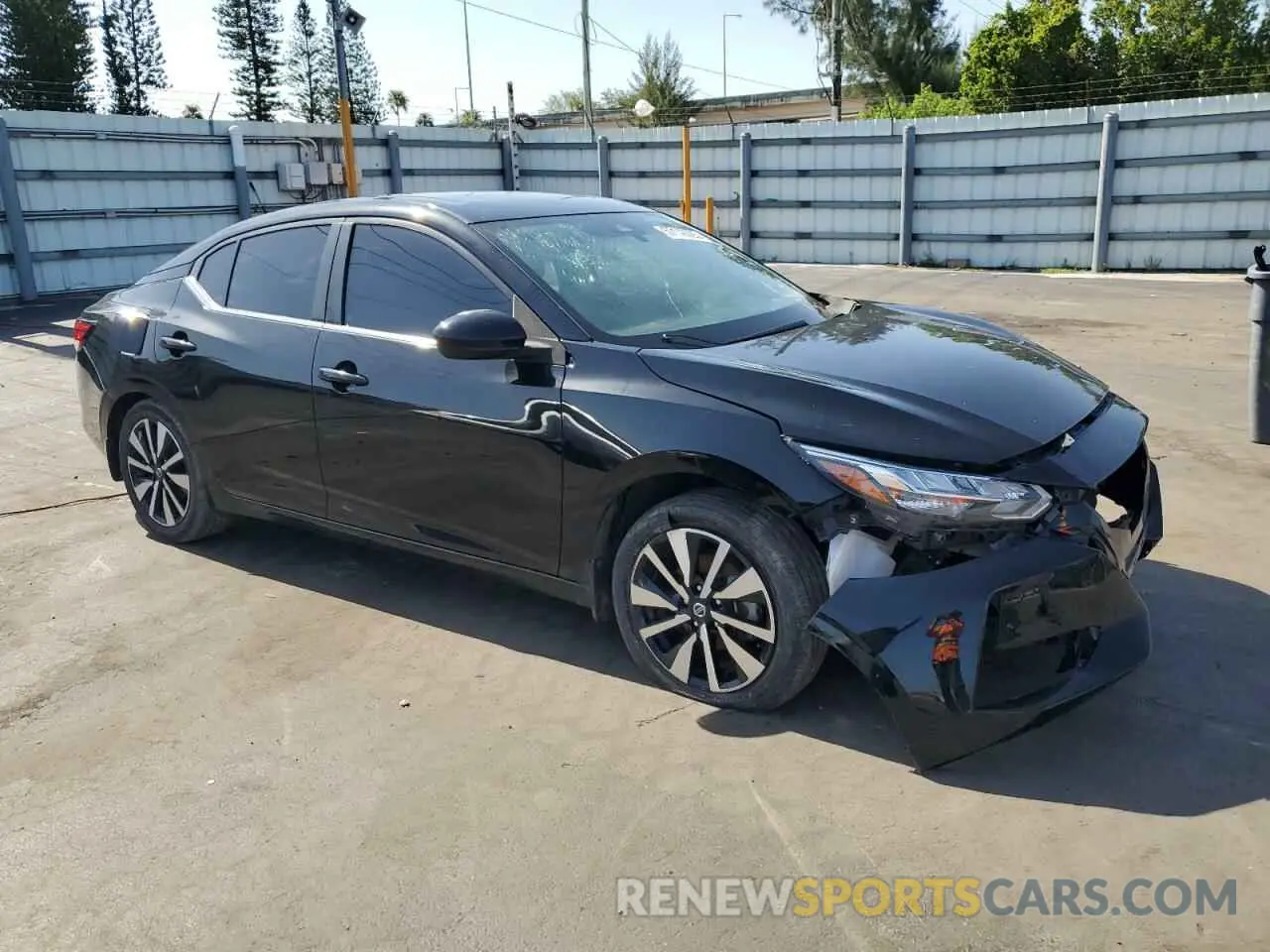 4 fotografías del automóvil dañado 3N1AB8CV7NY208297 NISSAN SENTRA 2022