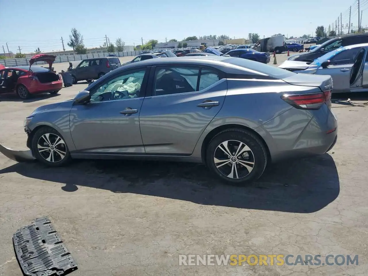 2 fotografías del automóvil dañado 3N1AB8CV7NY210034 NISSAN SENTRA 2022