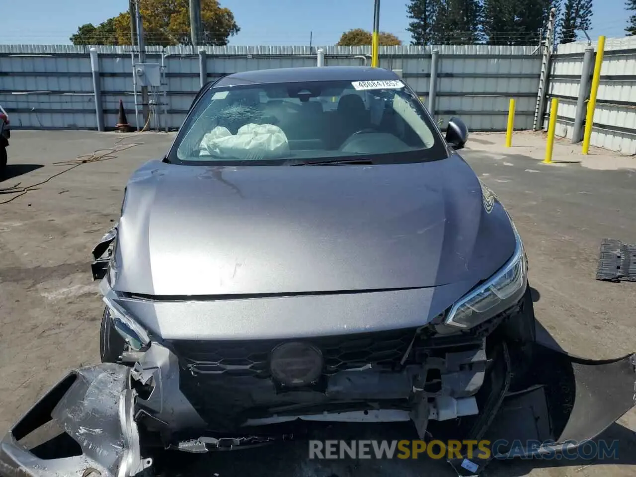 5 fotografías del automóvil dañado 3N1AB8CV7NY210034 NISSAN SENTRA 2022