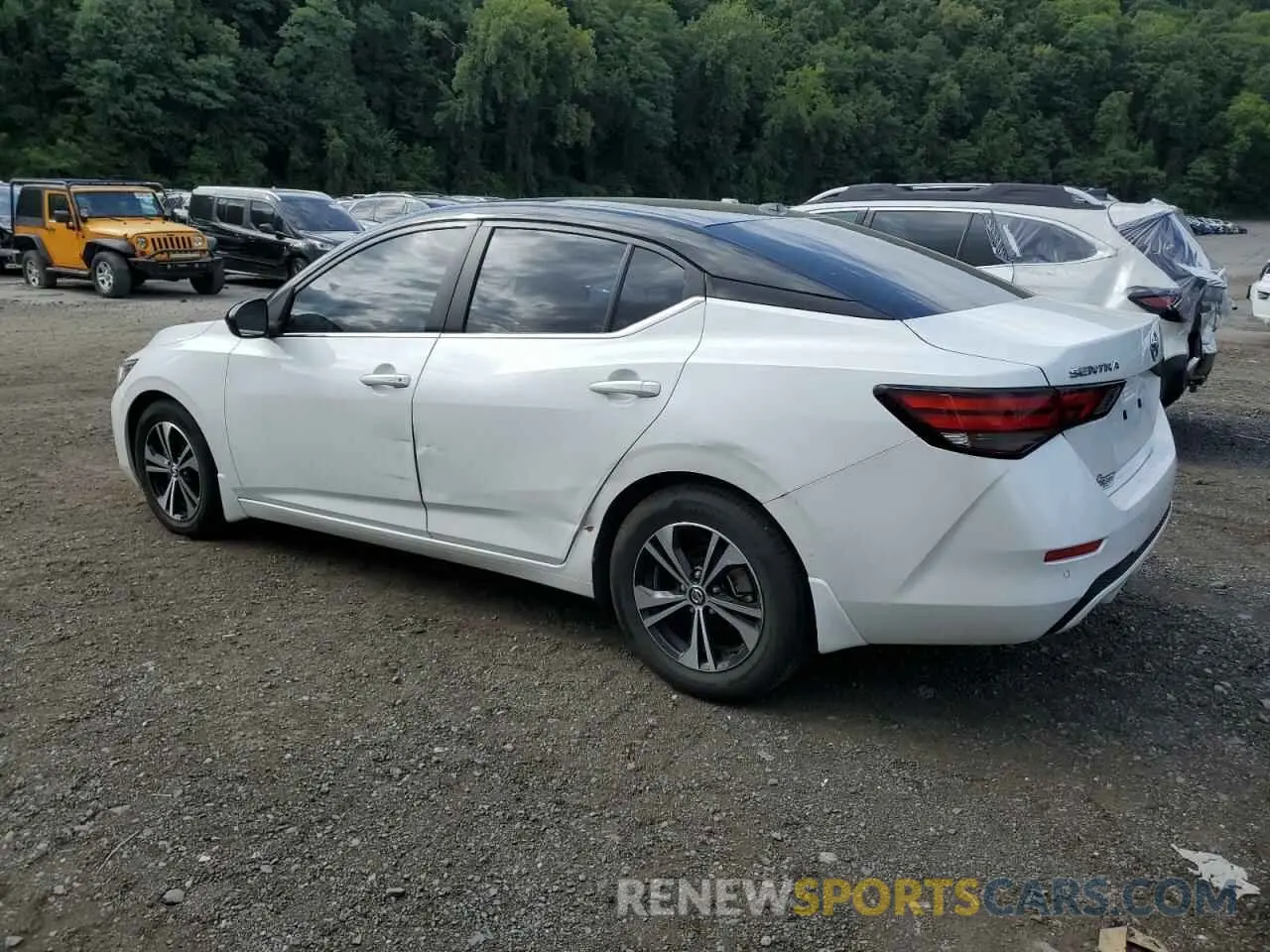 2 fotografías del automóvil dañado 3N1AB8CV7NY219459 NISSAN SENTRA 2022