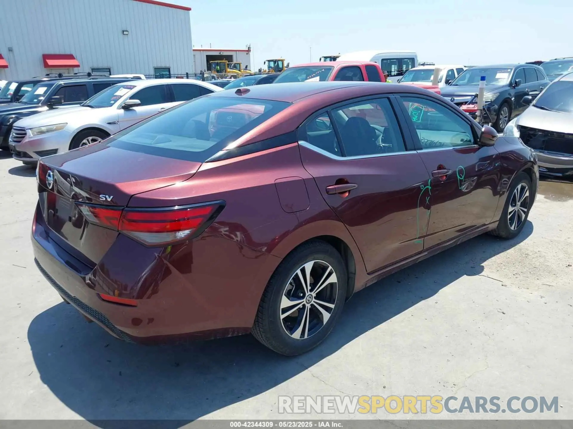4 fotografías del automóvil dañado 3N1AB8CV7NY223432 NISSAN SENTRA 2022