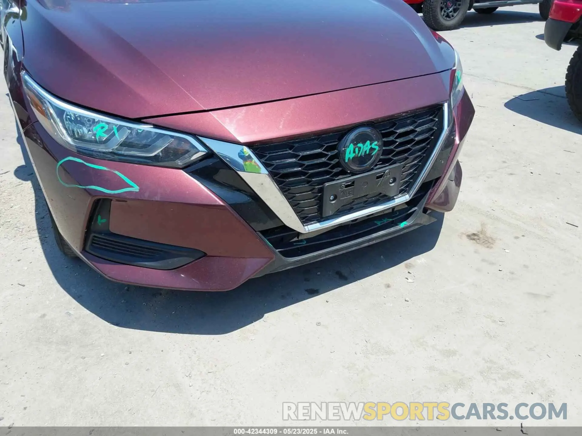 6 fotografías del automóvil dañado 3N1AB8CV7NY223432 NISSAN SENTRA 2022