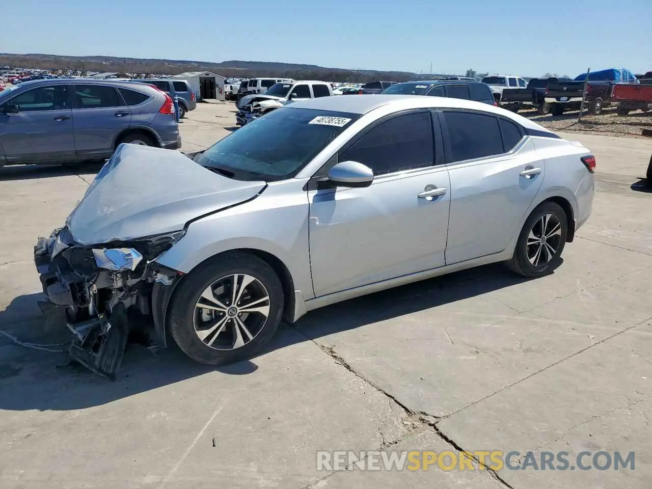 1 fotografías del automóvil dañado 3N1AB8CV7NY250100 NISSAN SENTRA 2022