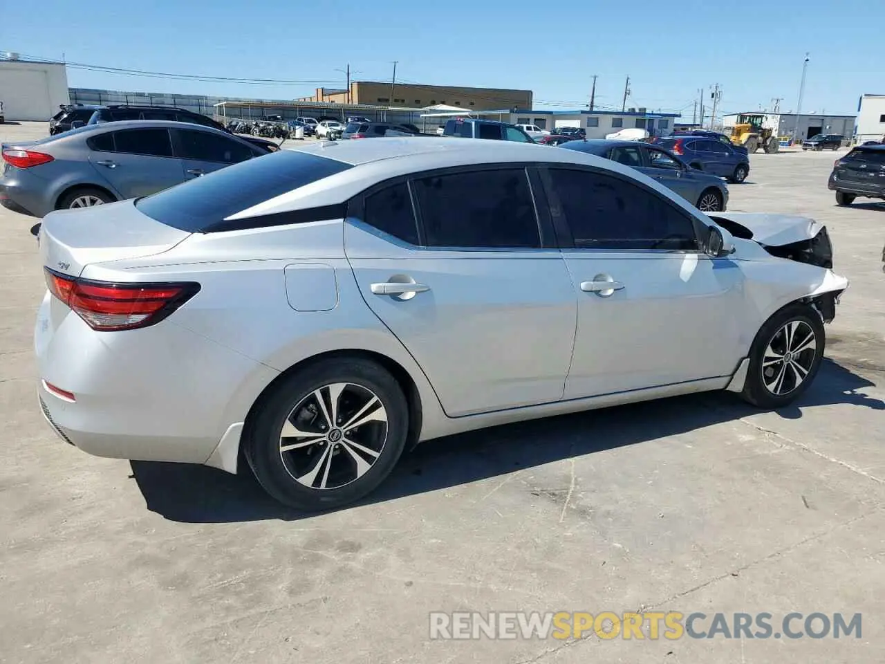3 fotografías del automóvil dañado 3N1AB8CV7NY250100 NISSAN SENTRA 2022