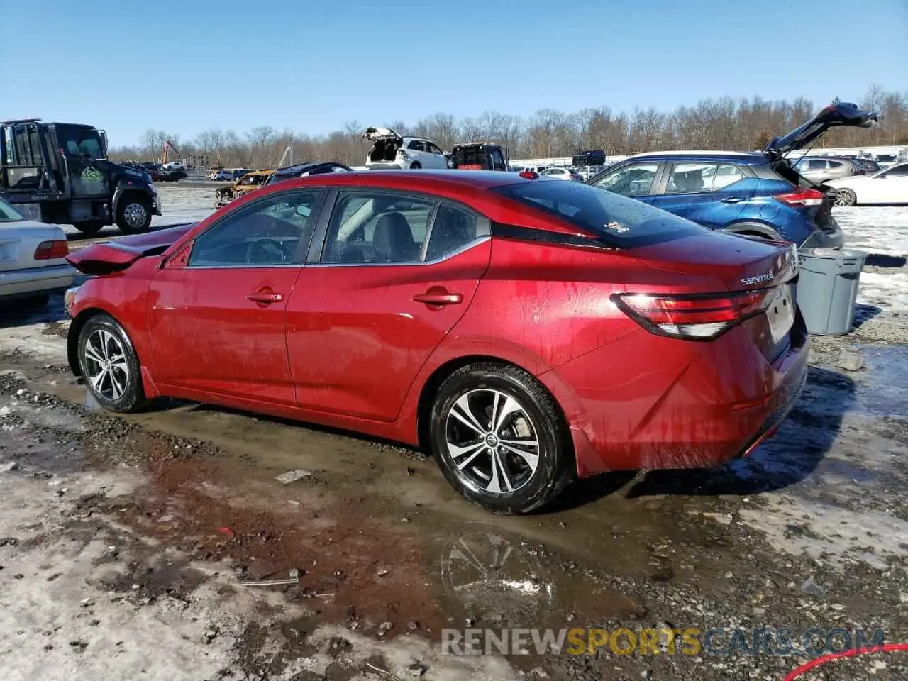 2 fotografías del automóvil dañado 3N1AB8CV7NY251750 NISSAN SENTRA 2022