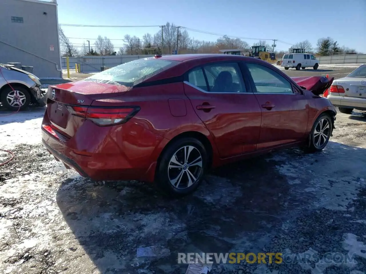 3 fotografías del automóvil dañado 3N1AB8CV7NY251750 NISSAN SENTRA 2022