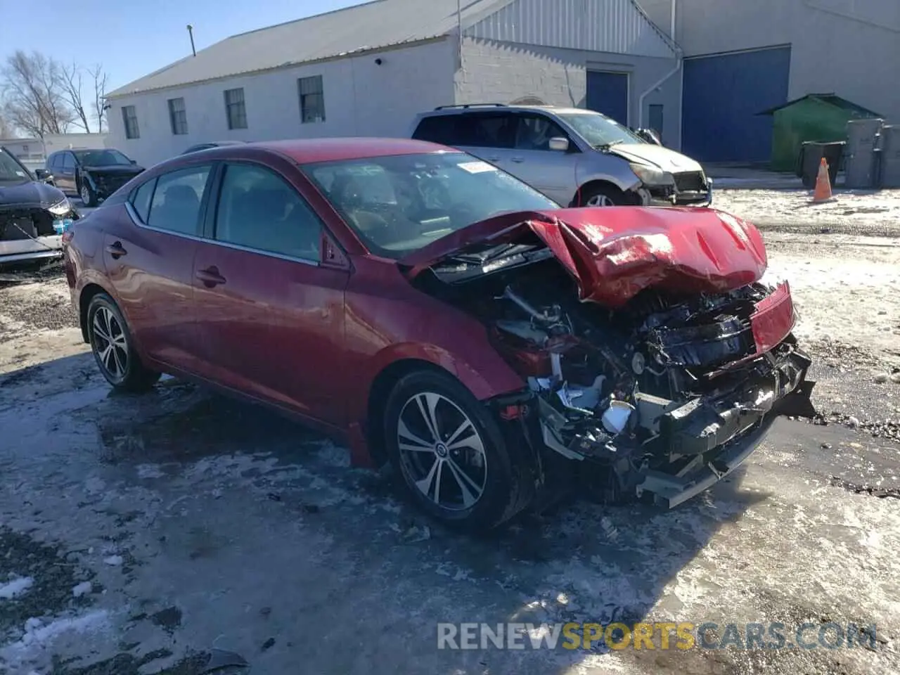 4 fotografías del automóvil dañado 3N1AB8CV7NY251750 NISSAN SENTRA 2022