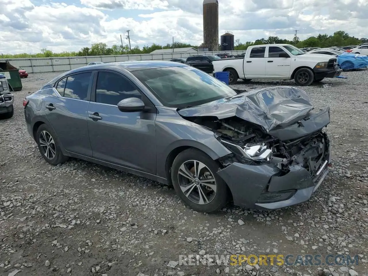 4 fotografías del automóvil dañado 3N1AB8CV7NY256527 NISSAN SENTRA 2022