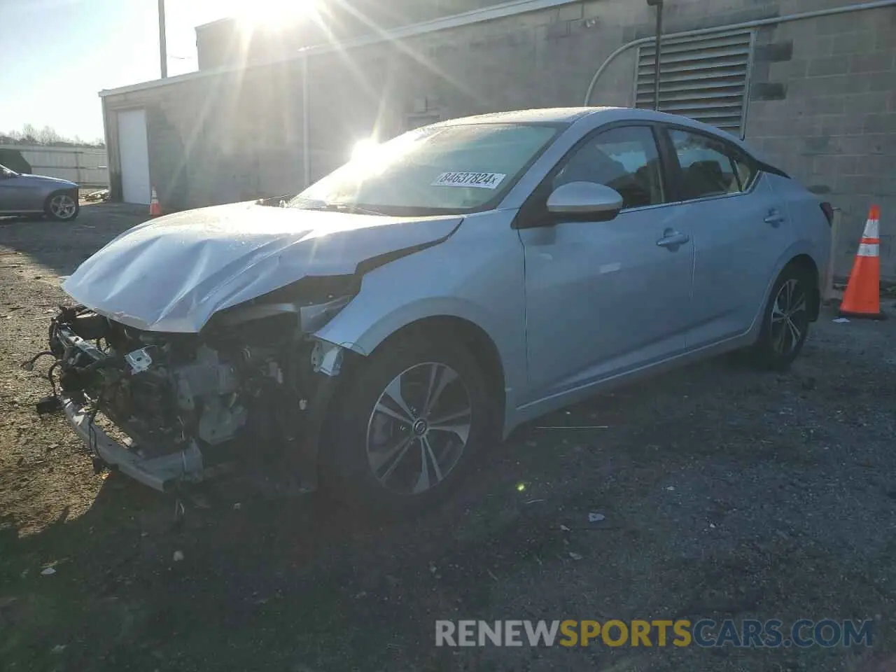 1 fotografías del automóvil dañado 3N1AB8CV7NY268936 NISSAN SENTRA 2022