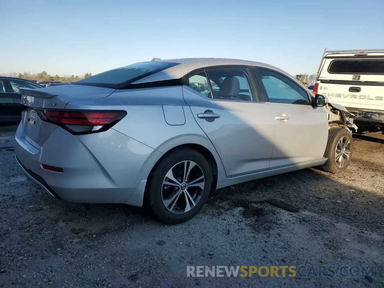 3 fotografías del automóvil dañado 3N1AB8CV7NY268936 NISSAN SENTRA 2022