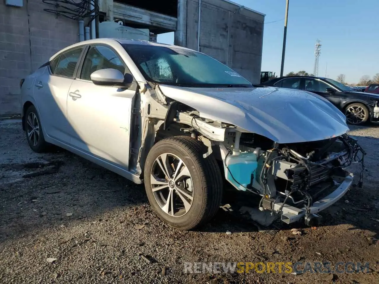 4 fotografías del automóvil dañado 3N1AB8CV7NY268936 NISSAN SENTRA 2022