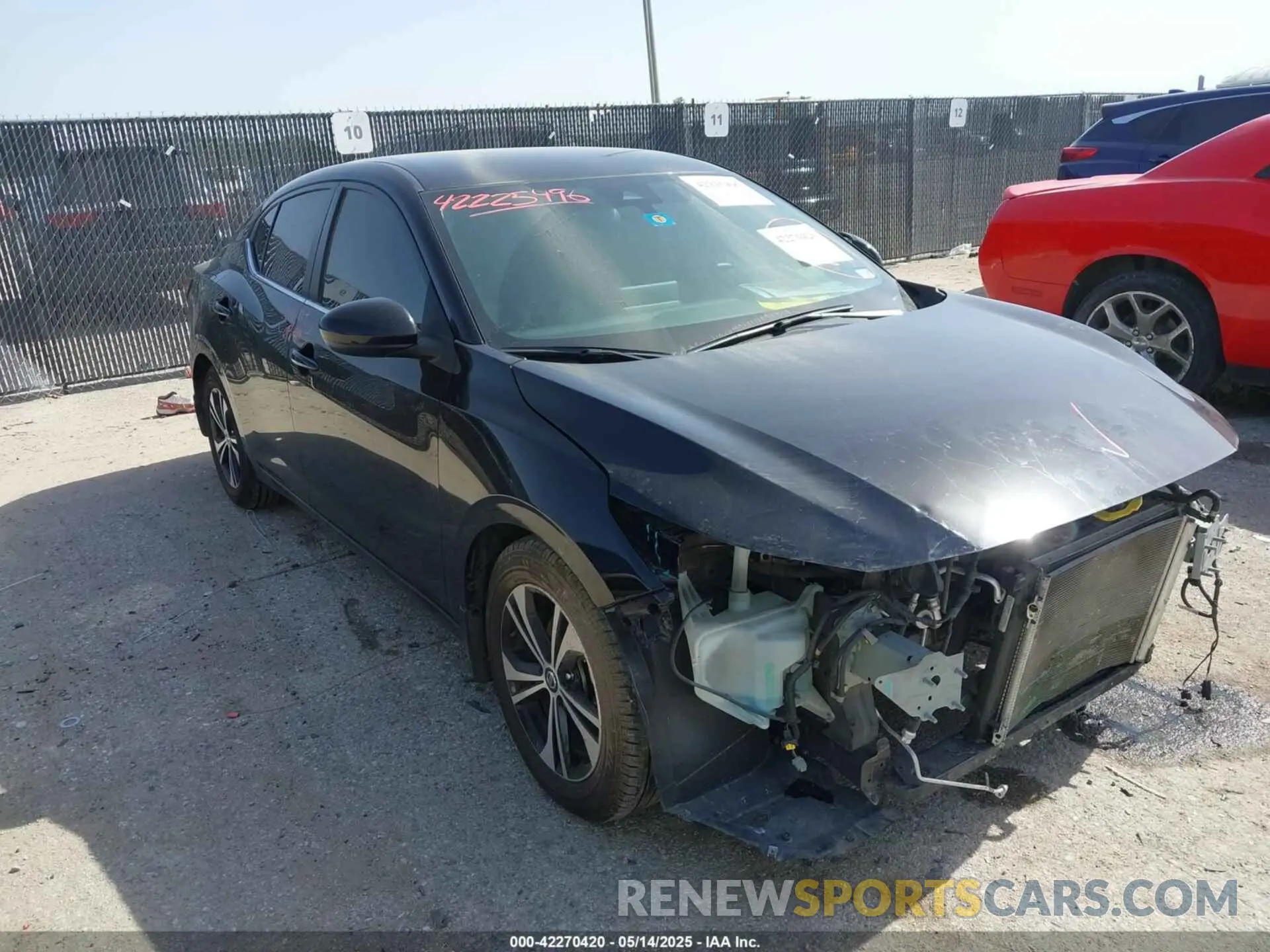 1 fotografías del automóvil dañado 3N1AB8CV7NY297756 NISSAN SENTRA 2022