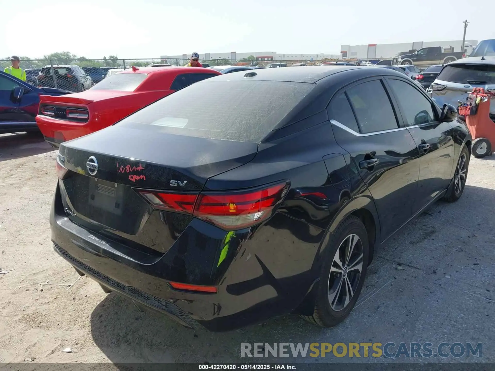 4 fotografías del automóvil dañado 3N1AB8CV7NY297756 NISSAN SENTRA 2022