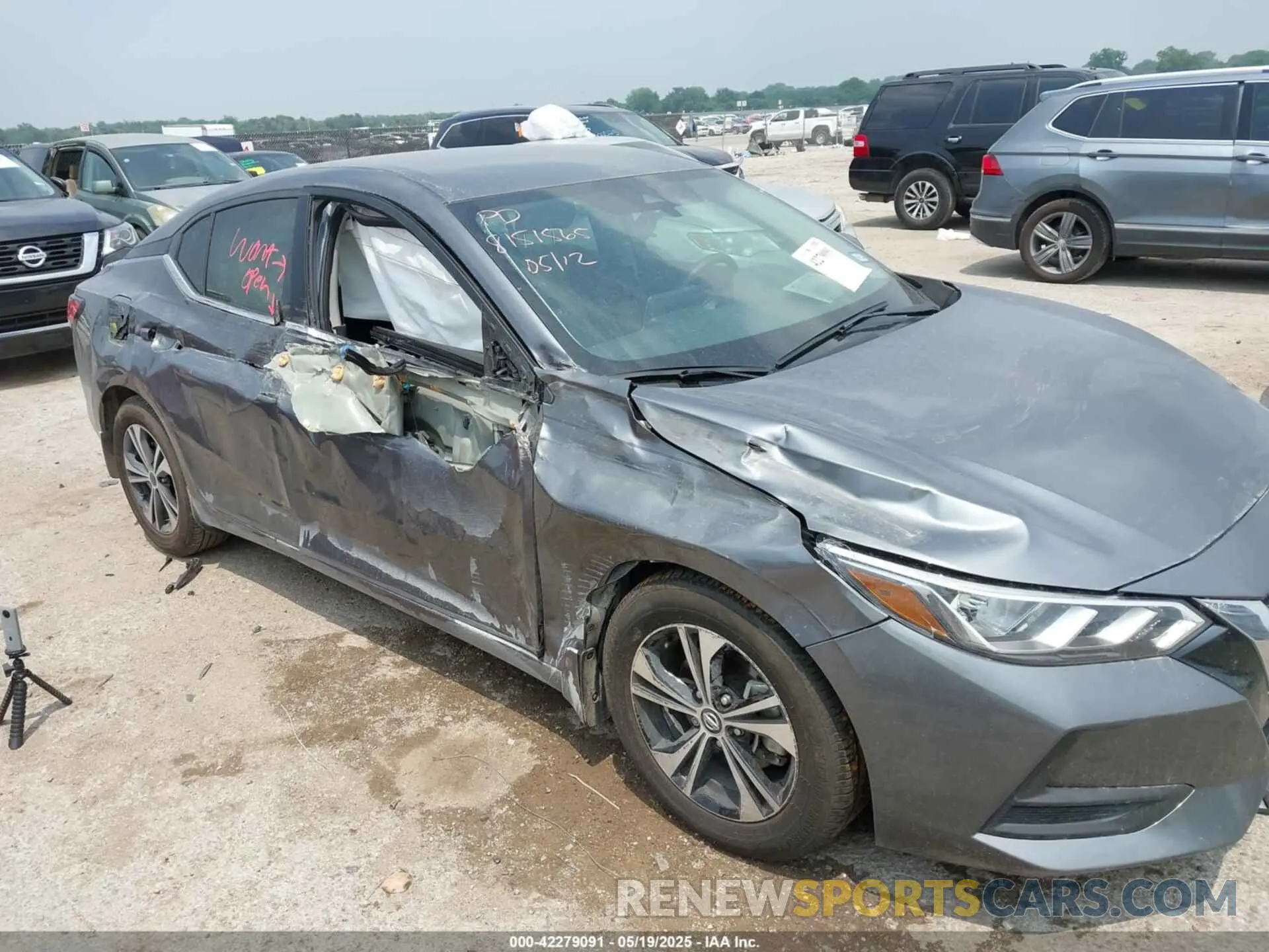 6 fotografías del automóvil dañado 3N1AB8CV7NY302115 NISSAN SENTRA 2022