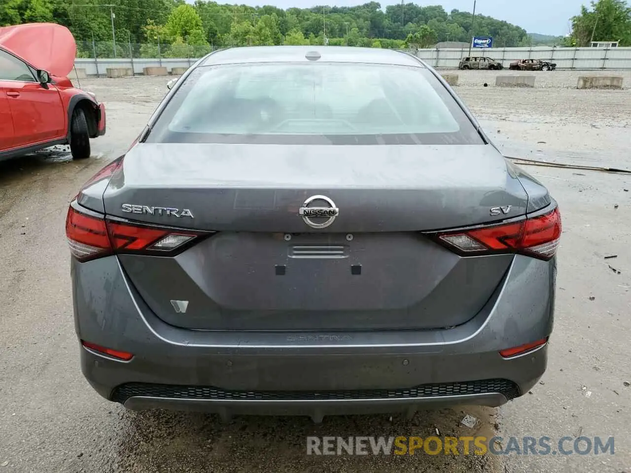 6 fotografías del automóvil dañado 3N1AB8CV7NY312112 NISSAN SENTRA 2022