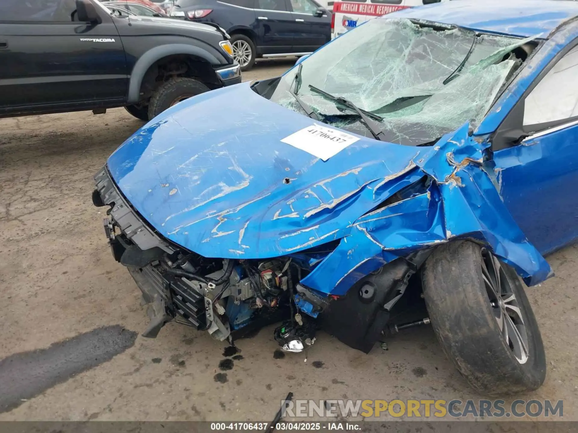 6 fotografías del automóvil dañado 3N1AB8CV7NY315978 NISSAN SENTRA 2022