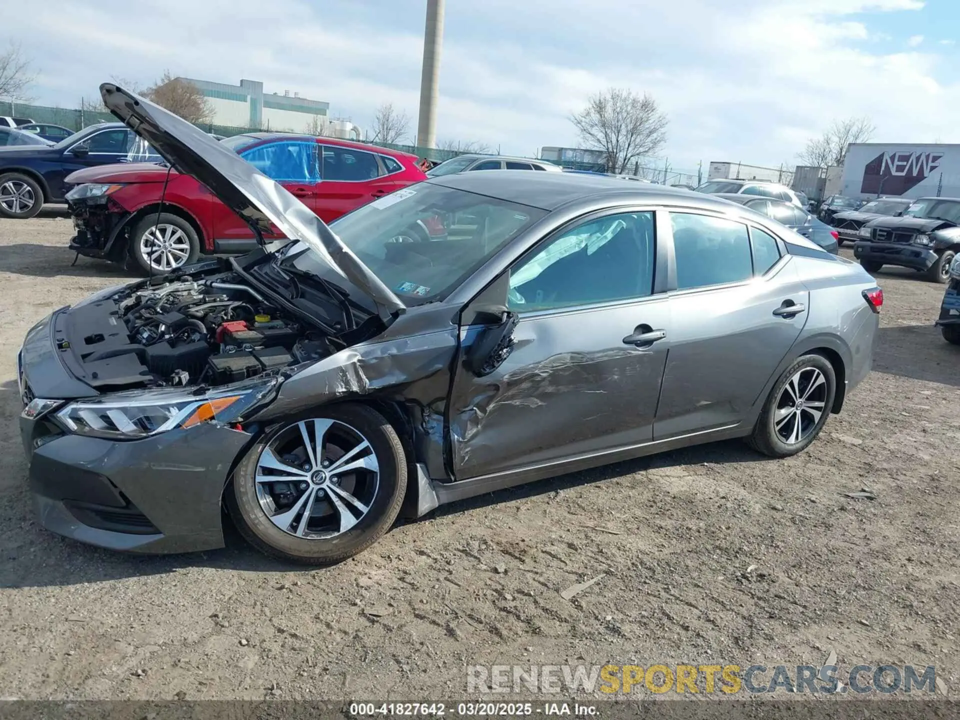 6 fotografías del automóvil dañado 3N1AB8CV8NY206624 NISSAN SENTRA 2022