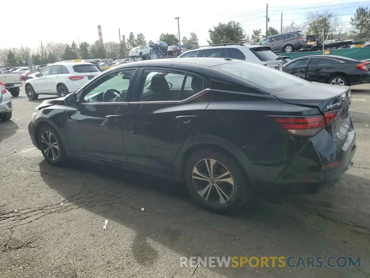 2 fotografías del automóvil dañado 3N1AB8CV8NY222516 NISSAN SENTRA 2022