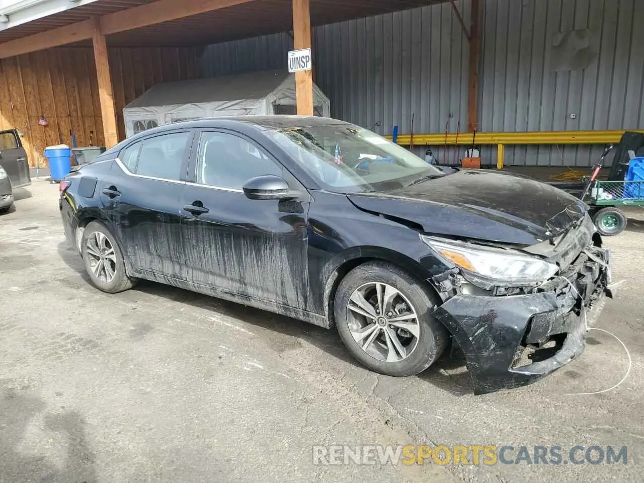 4 fotografías del automóvil dañado 3N1AB8CV8NY222516 NISSAN SENTRA 2022