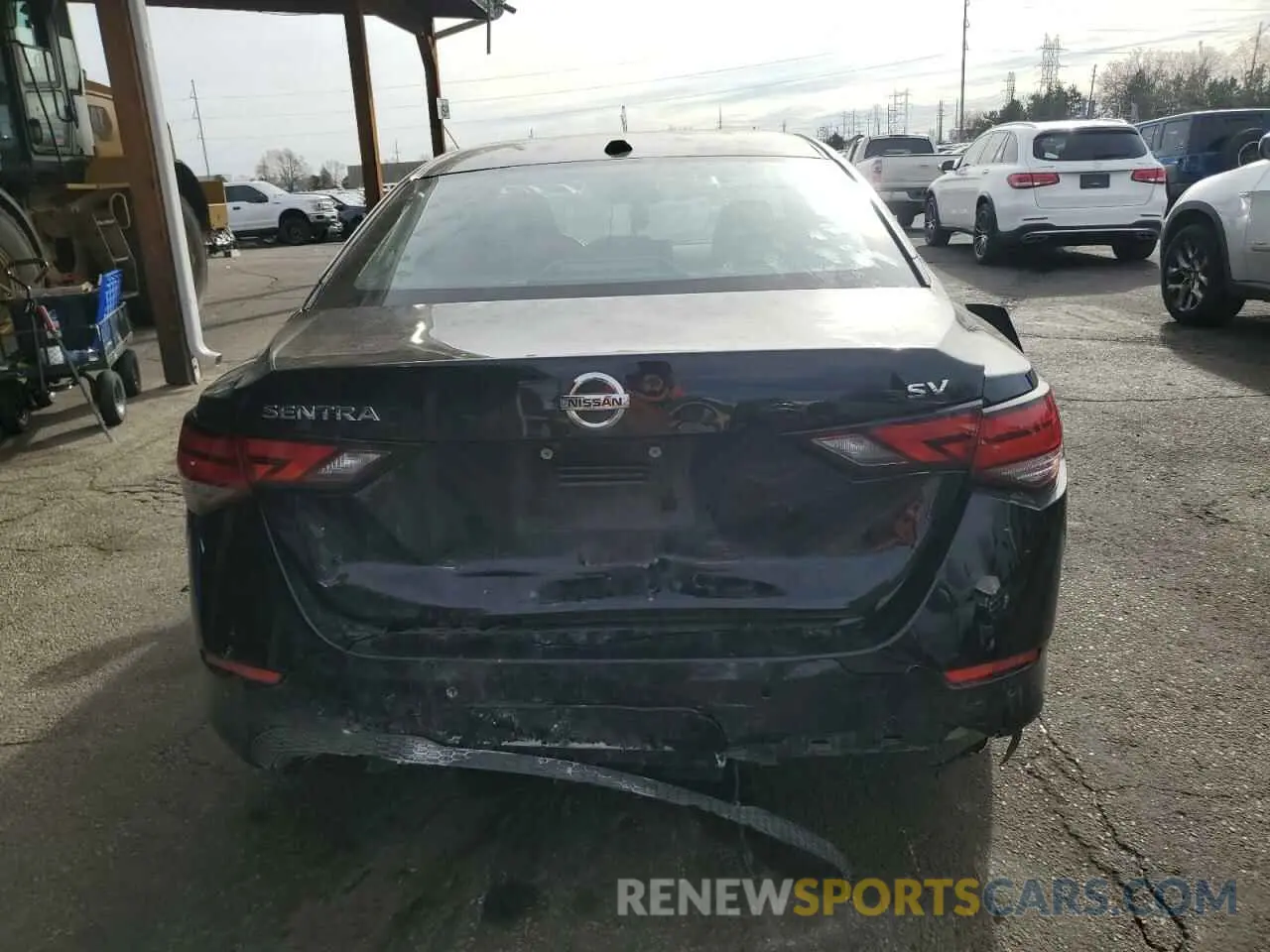 6 fotografías del automóvil dañado 3N1AB8CV8NY222516 NISSAN SENTRA 2022