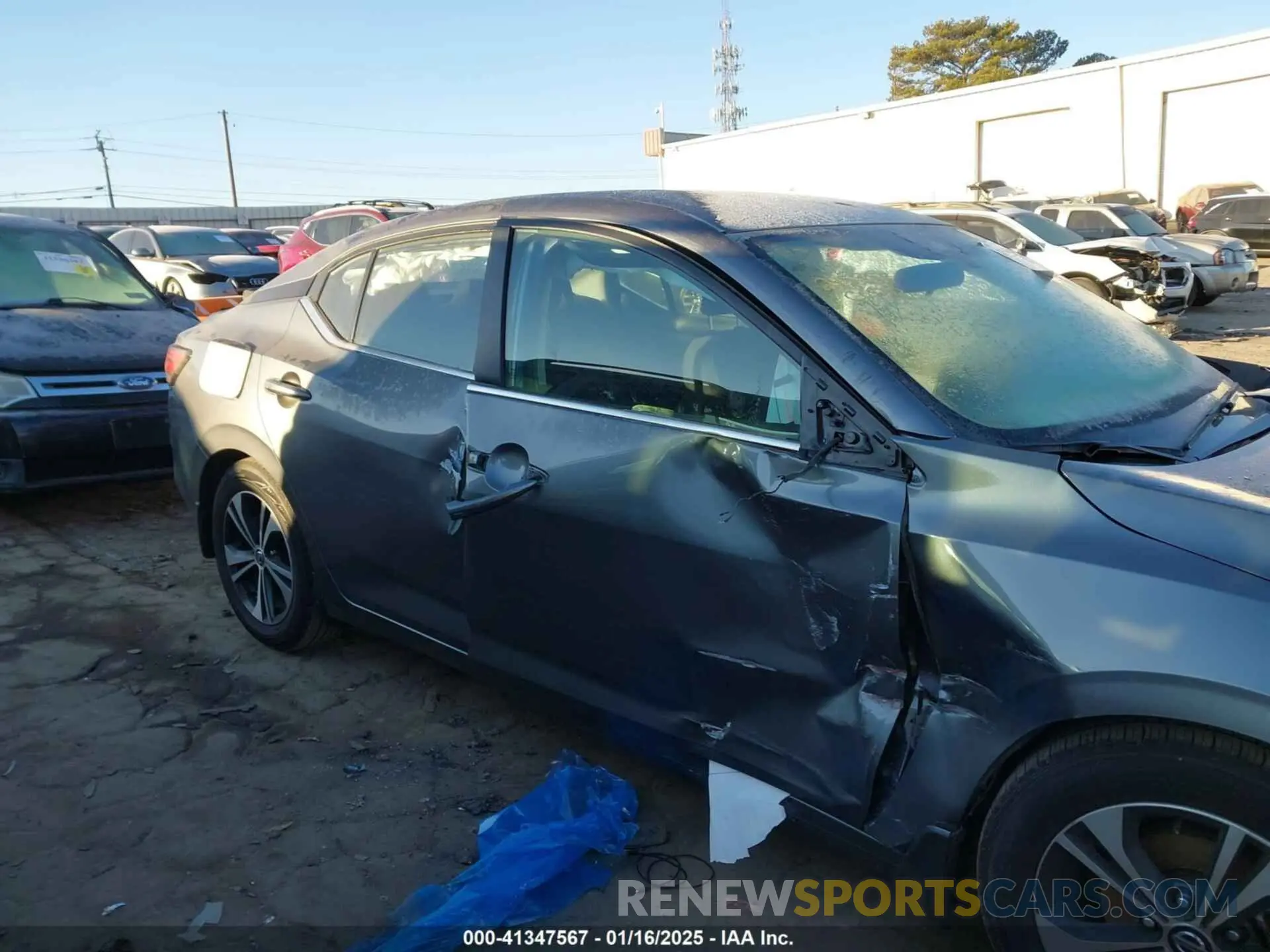13 fotografías del automóvil dañado 3N1AB8CV8NY246427 NISSAN SENTRA 2022