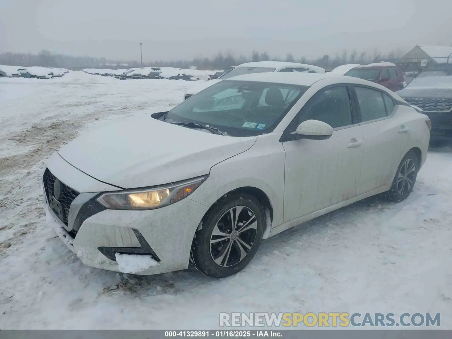 2 fotografías del automóvil dañado 3N1AB8CV8NY263874 NISSAN SENTRA 2022