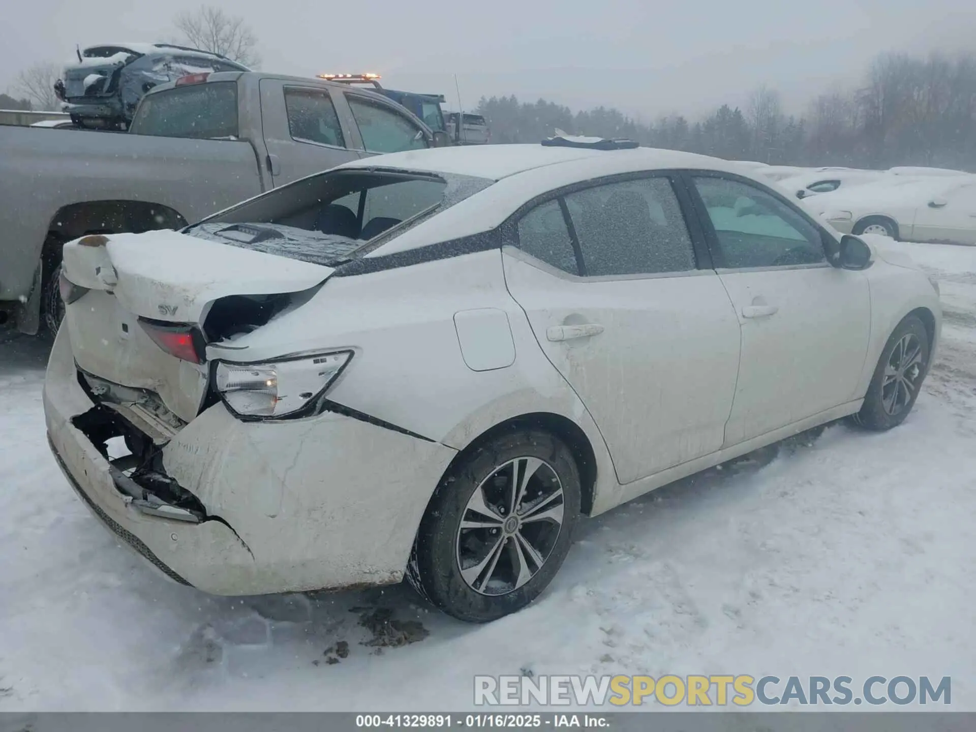 4 fotografías del automóvil dañado 3N1AB8CV8NY263874 NISSAN SENTRA 2022