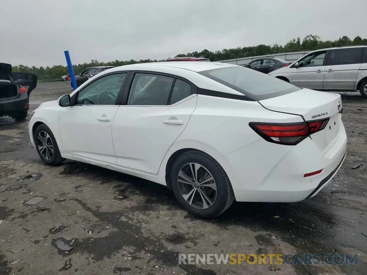 2 fotografías del automóvil dañado 3N1AB8CV8NY265253 NISSAN SENTRA 2022