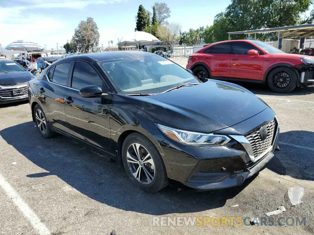 4 fotografías del automóvil dañado 3N1AB8CV8NY271411 NISSAN SENTRA 2022