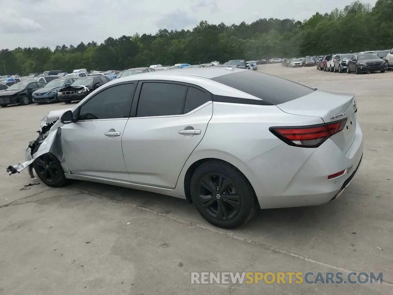 2 fotografías del automóvil dañado 3N1AB8CV8NY273417 NISSAN SENTRA 2022