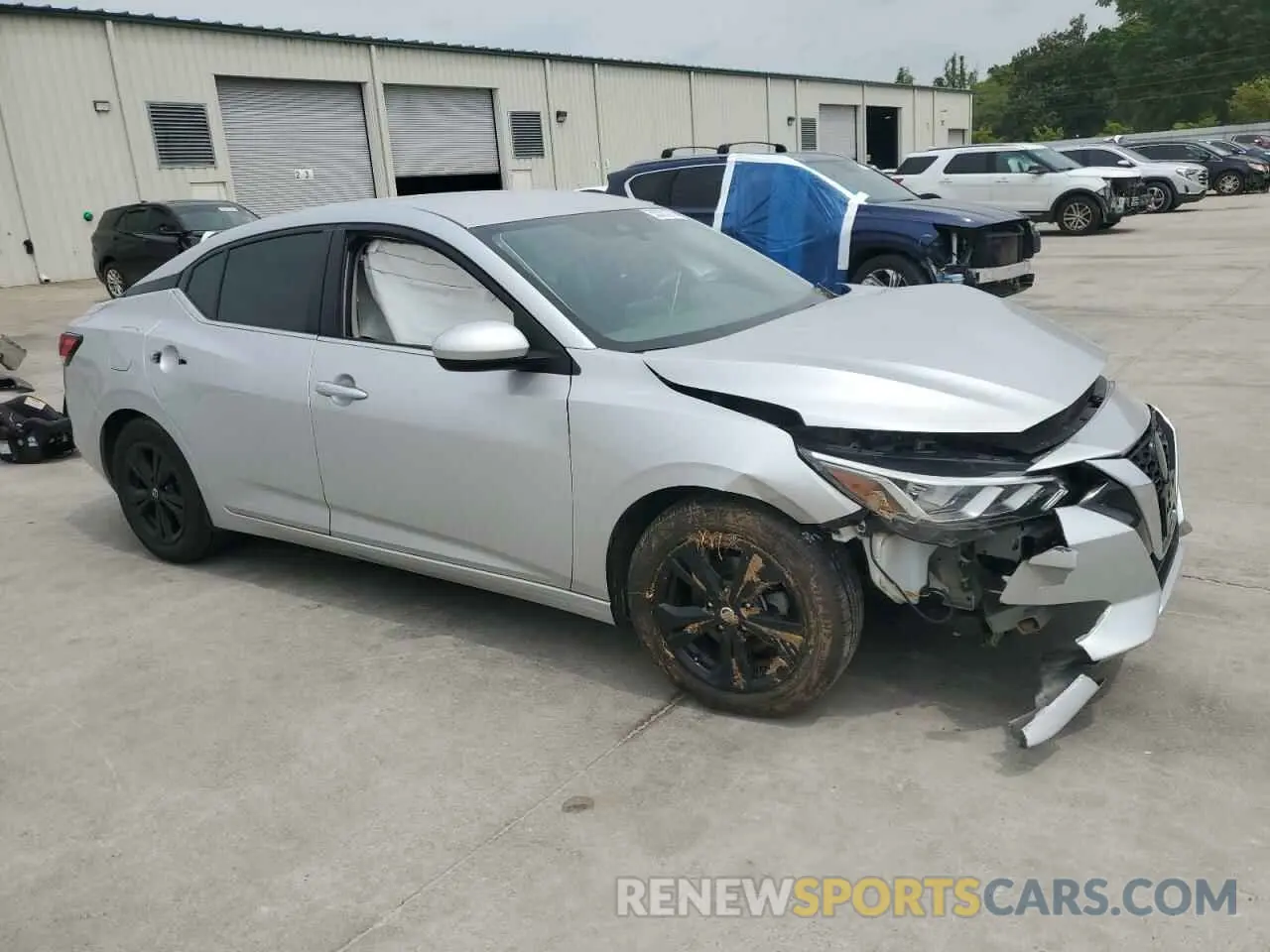 4 fotografías del automóvil dañado 3N1AB8CV8NY273417 NISSAN SENTRA 2022