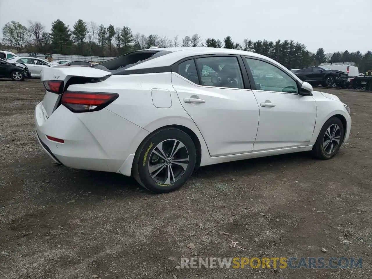 3 fotografías del automóvil dañado 3N1AB8CV8NY274003 NISSAN SENTRA 2022