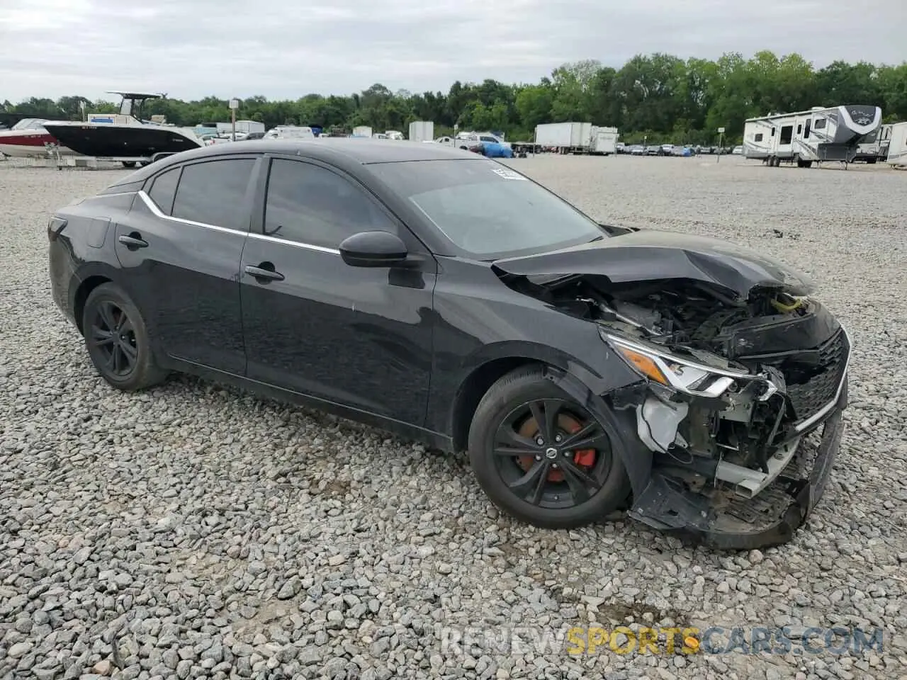 4 fotografías del automóvil dañado 3N1AB8CV8NY316962 NISSAN SENTRA 2022
