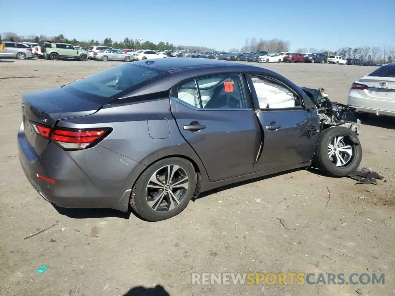 3 fotografías del automóvil dañado 3N1AB8CV9NY214599 NISSAN SENTRA 2022