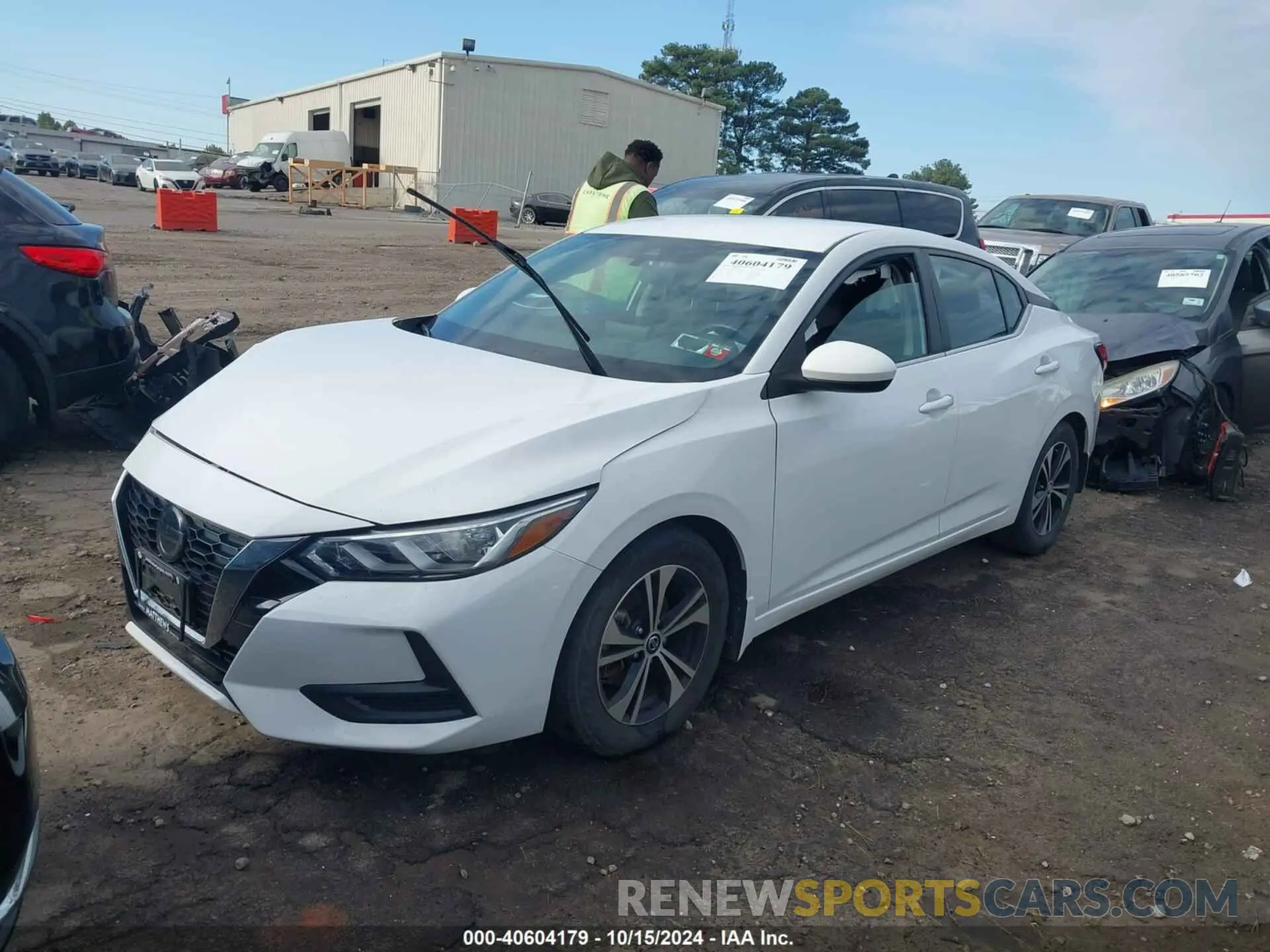 2 fotografías del automóvil dañado 3N1AB8CV9NY220287 NISSAN SENTRA 2022