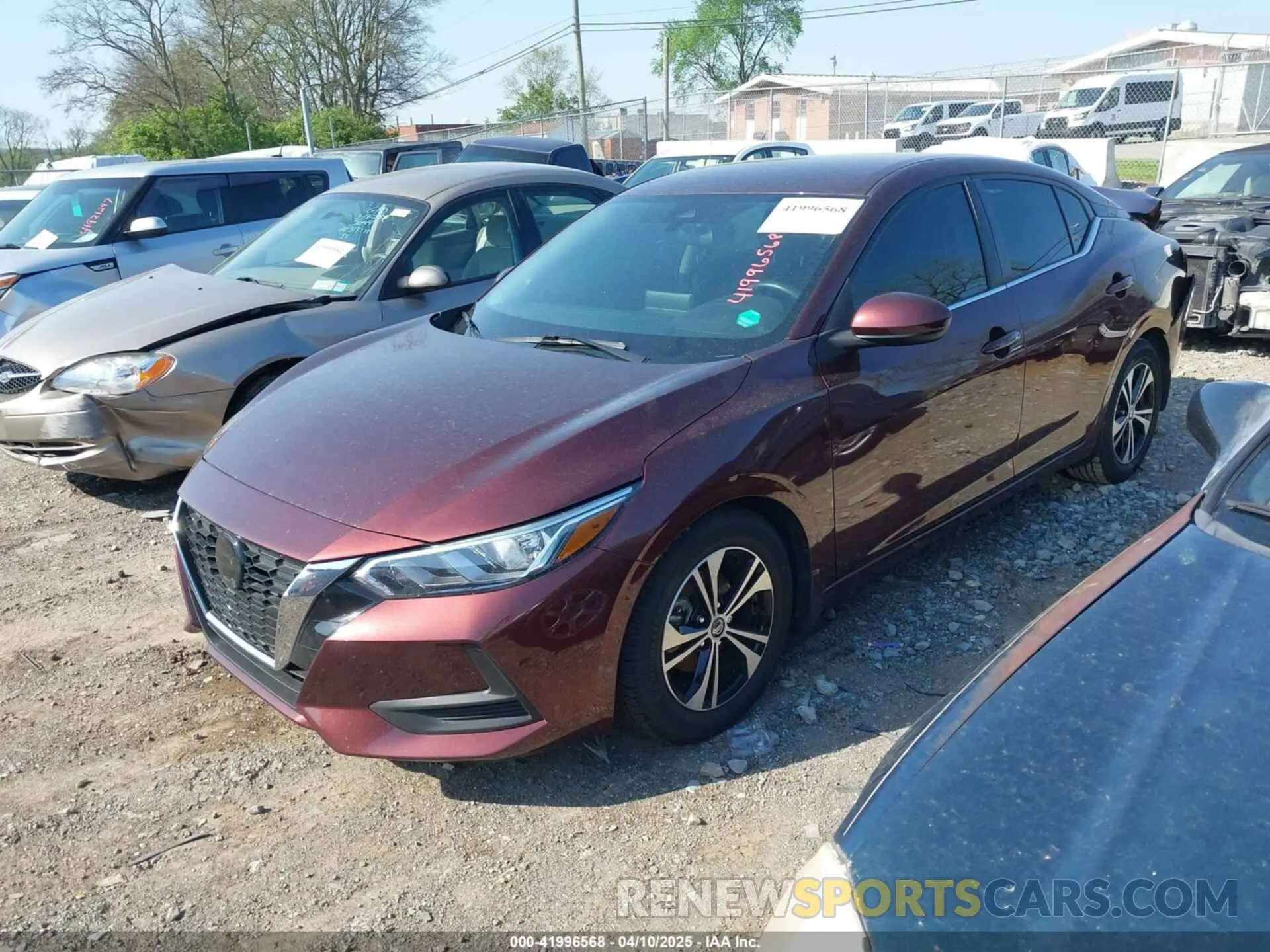2 fotografías del automóvil dañado 3N1AB8CV9NY245903 NISSAN SENTRA 2022