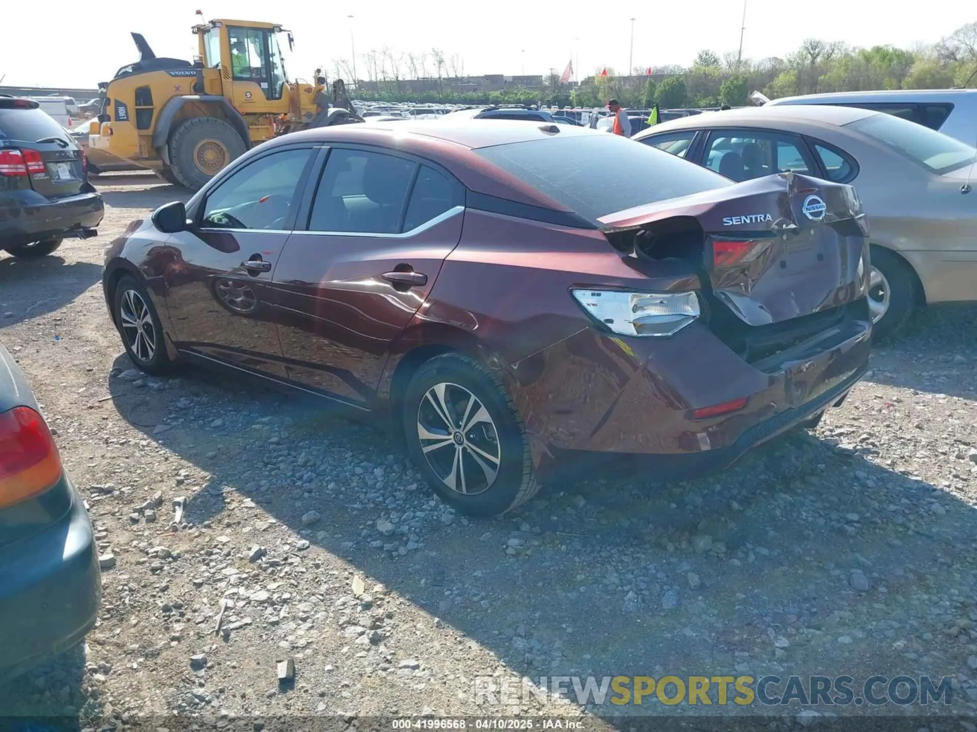 3 fotografías del automóvil dañado 3N1AB8CV9NY245903 NISSAN SENTRA 2022