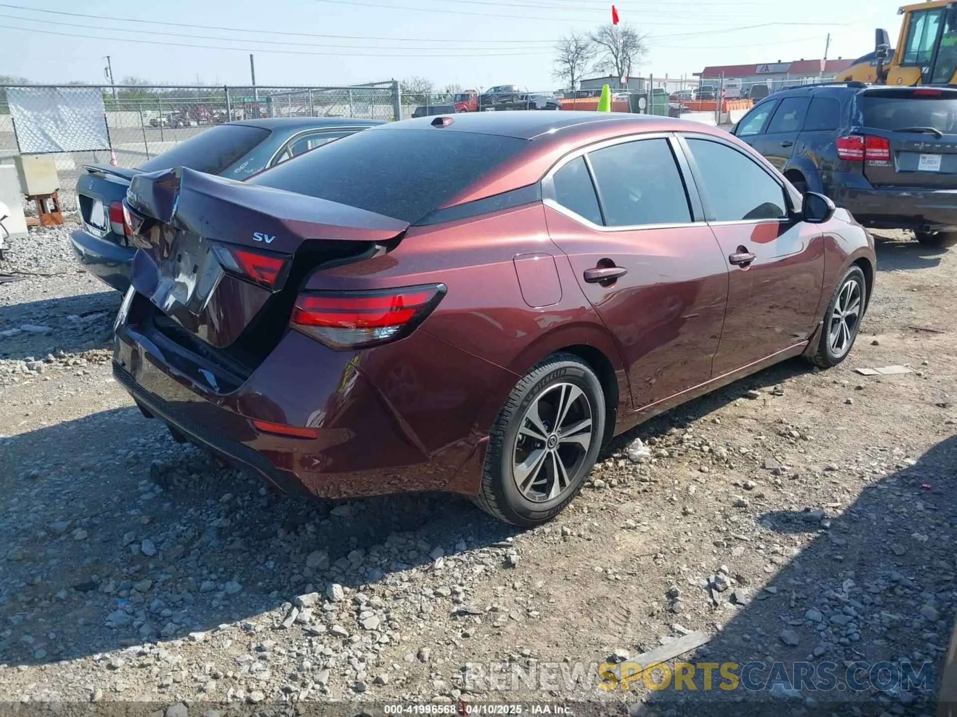 4 fotografías del automóvil dañado 3N1AB8CV9NY245903 NISSAN SENTRA 2022
