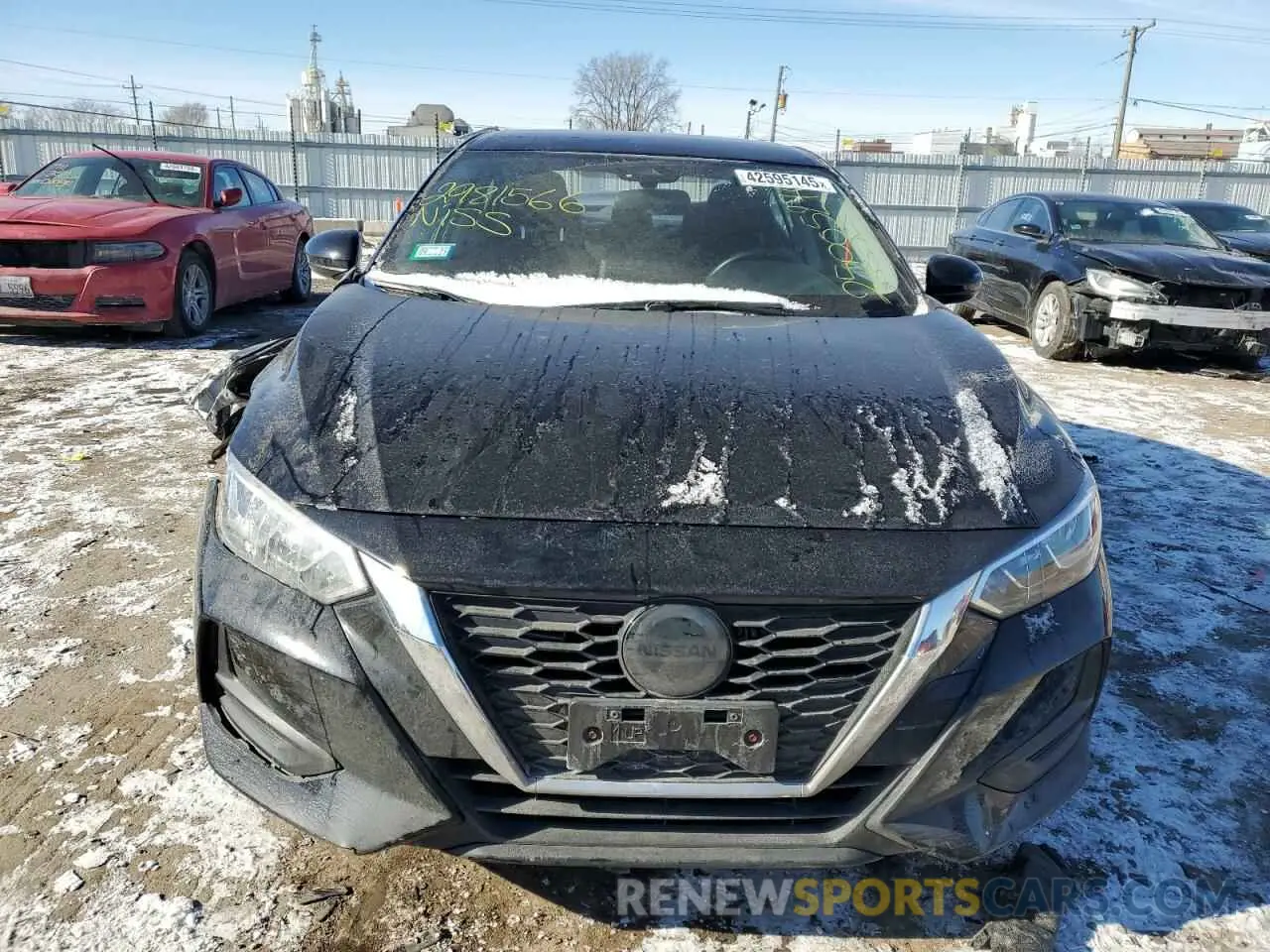 5 fotografías del automóvil dañado 3N1AB8CV9NY250731 NISSAN SENTRA 2022